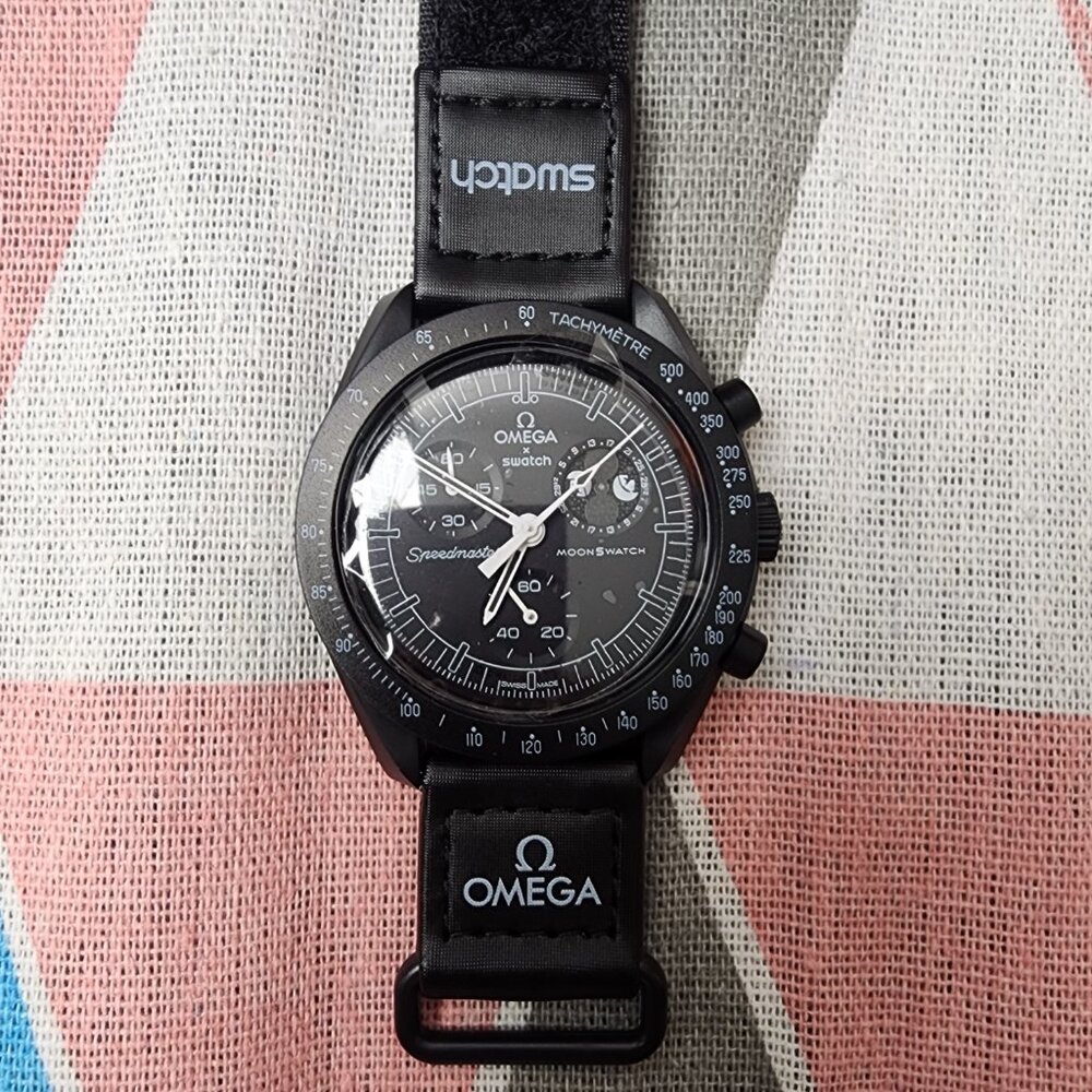 🍊Swatch X Omega Mission To The Moonphase - NEW MOON